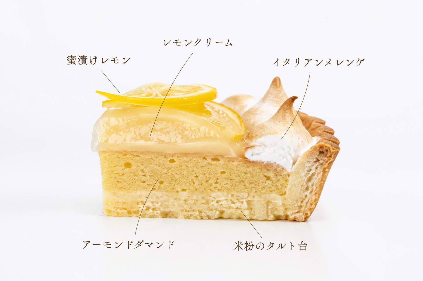 農薬不使用米粉の夏の贅沢レモンタルト