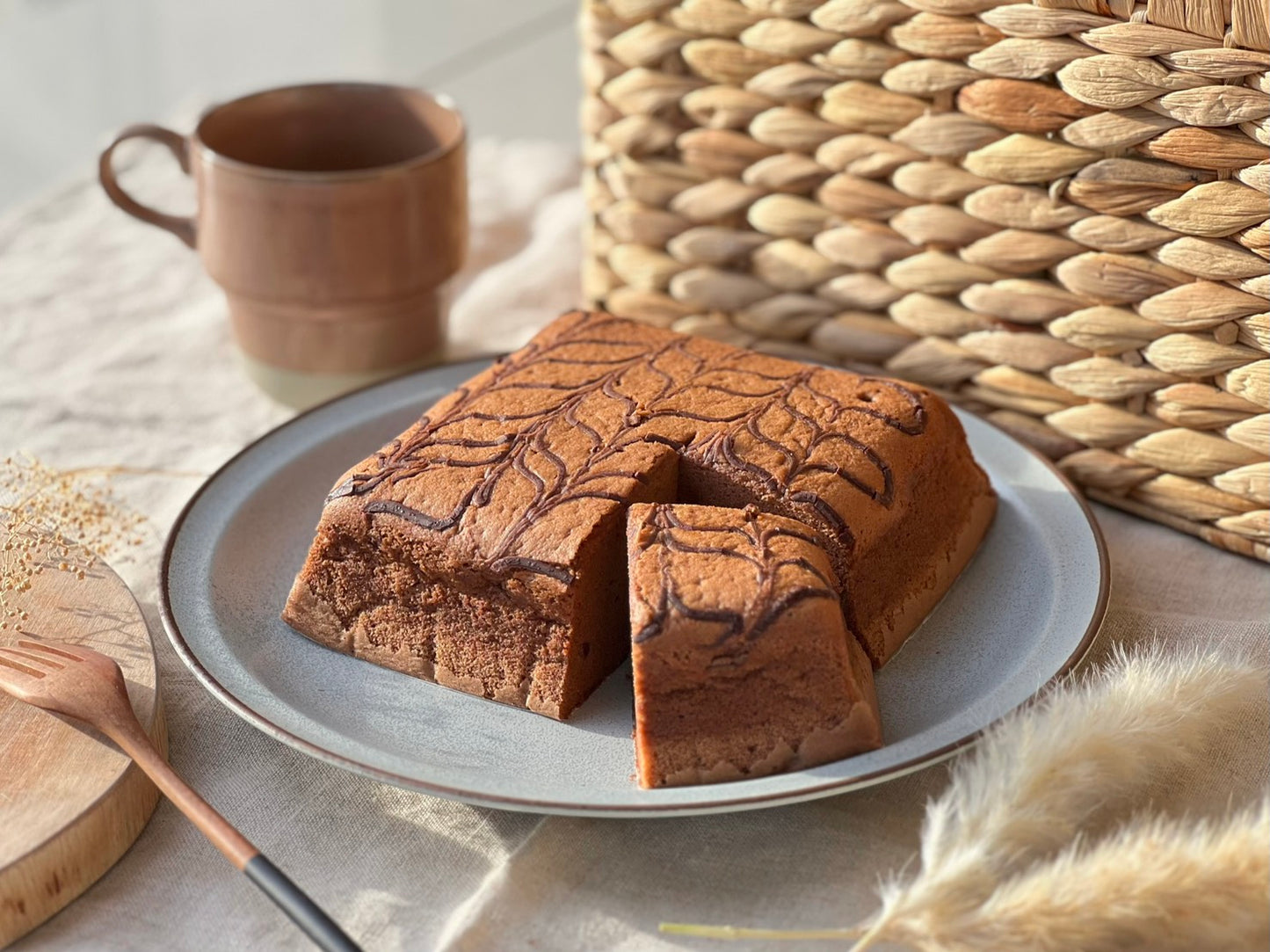 そっとほどける口どけ、農薬不使用米粉のショコラ生カステラ〜 バレンタインに贈る 特別仕立て 〜