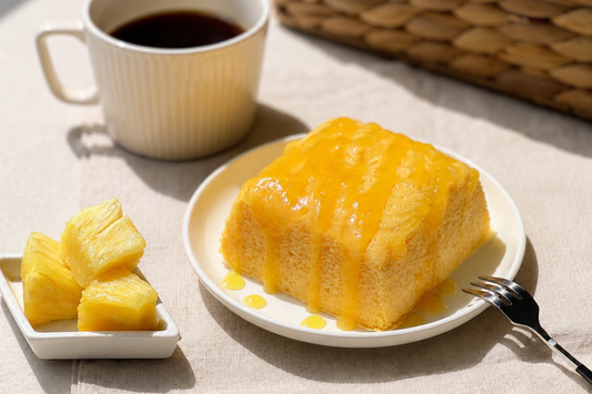 農薬不使用米粉で作る南国パインのミニ生カステラ