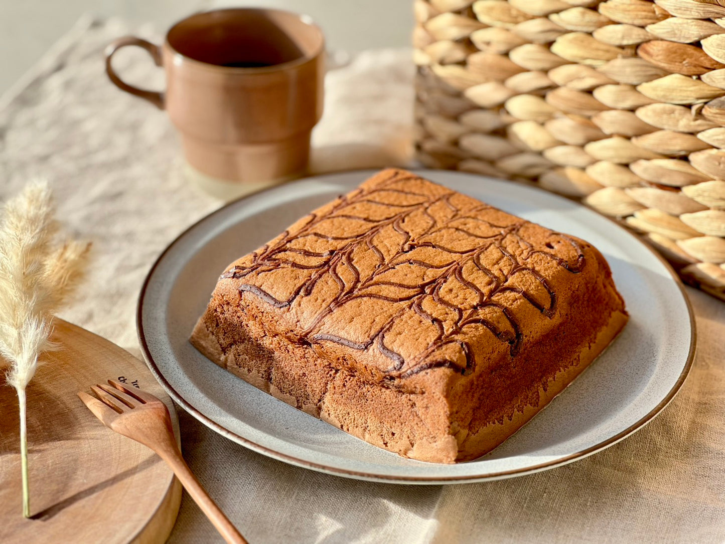 そっとほどける口どけ、農薬不使用米粉のショコラ生カステラ〜 バレンタインに贈る 特別仕立て 〜