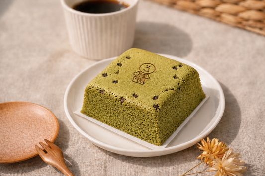 農薬不使用米粉のミニ抹茶小豆生カステラ