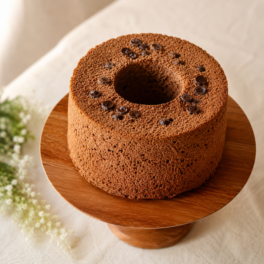 農薬不使用米粉のシフォンケーキ【コーヒーチョコ】